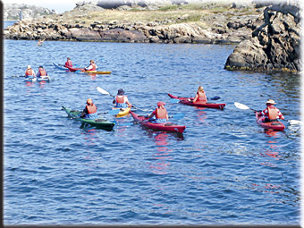 Paddling mot havet